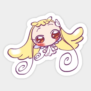 kawaii pastel lemon yellow baby fairy toto / ojamajo magical doremi anime Sticker